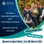 Sport Ireland HER Moves Schools Webinar details poster