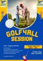 DIGA Golf for all taster session poster