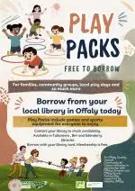 Play packs free to borrow from your local library poster