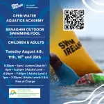 Swim Ireland & Offaly Sports Partnership - open water academy, August - dates and booking details