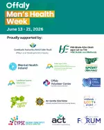 Final page of the "Offaly Men's Health Week" programme of events brochure - listing of support agencies